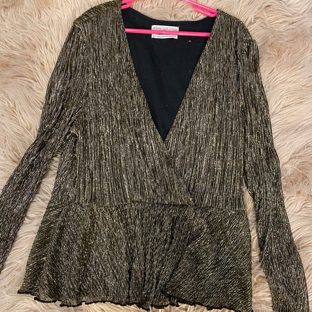UO shimmery blouse